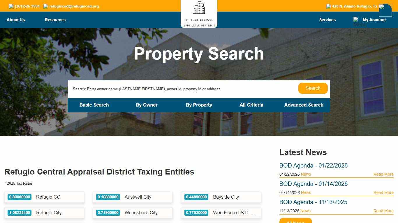 Refugio Central Appraisal District